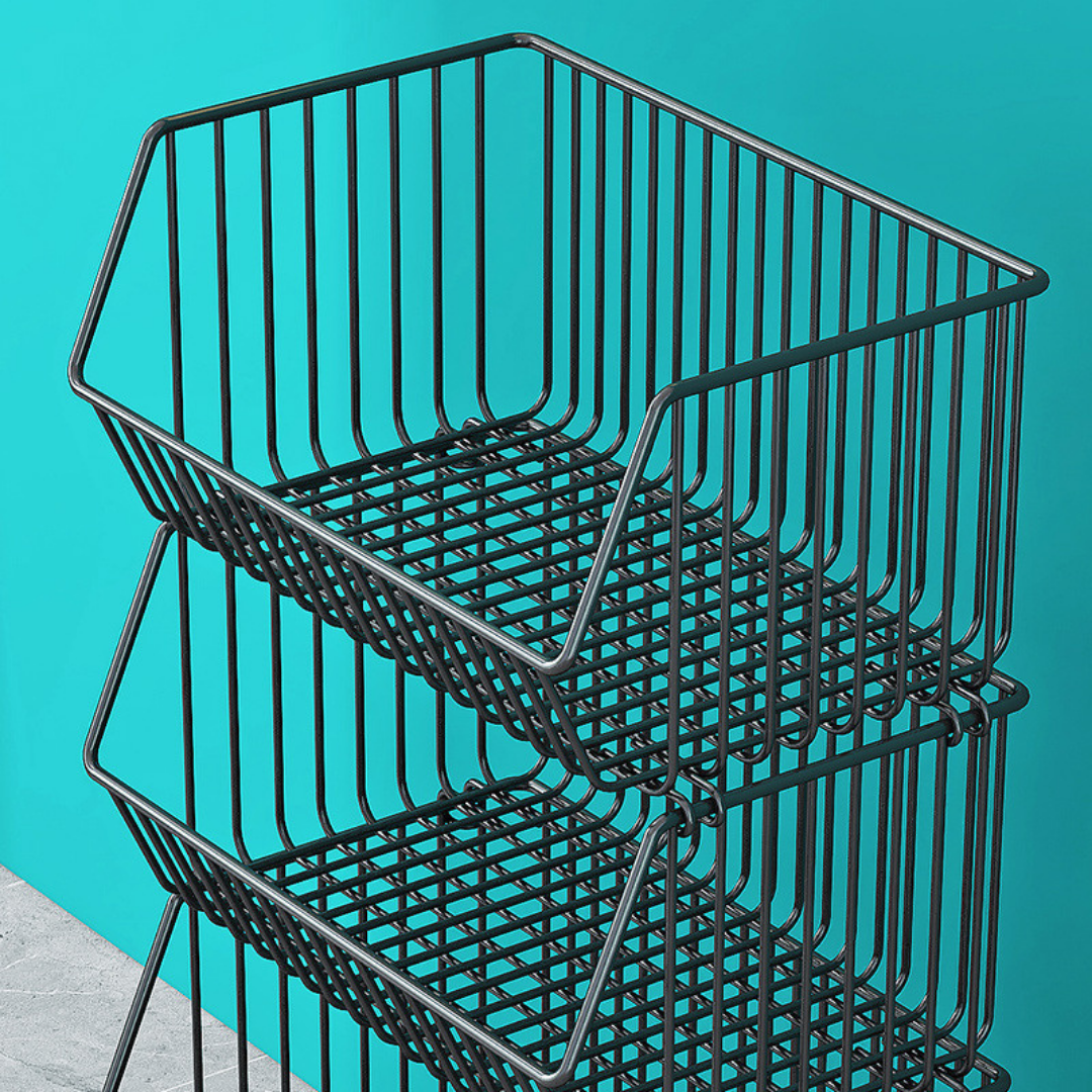 Large 4-Layer Rack With Wheels