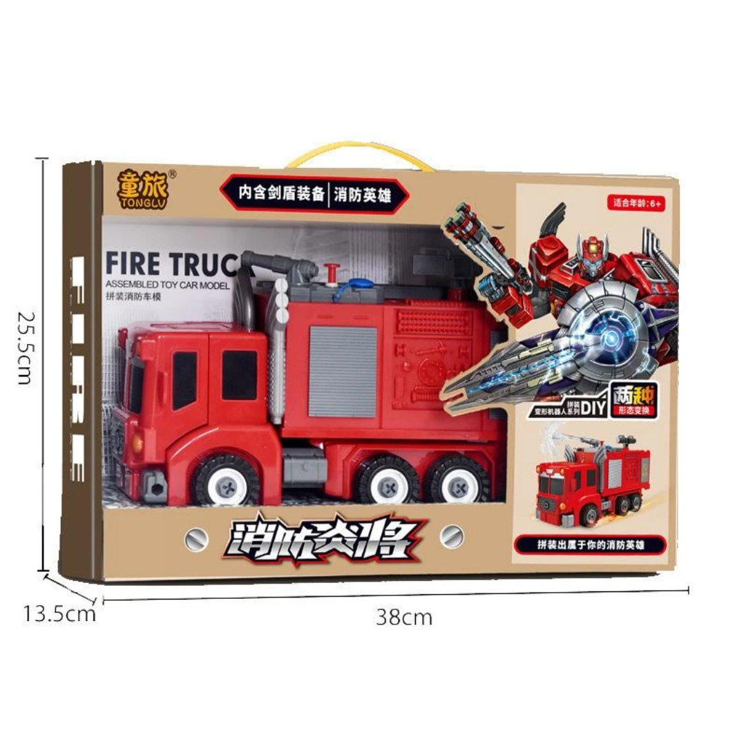 Deformation Fire Truck Toy