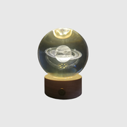 3D Laser Engraved Glowing Crystal Ball Glass