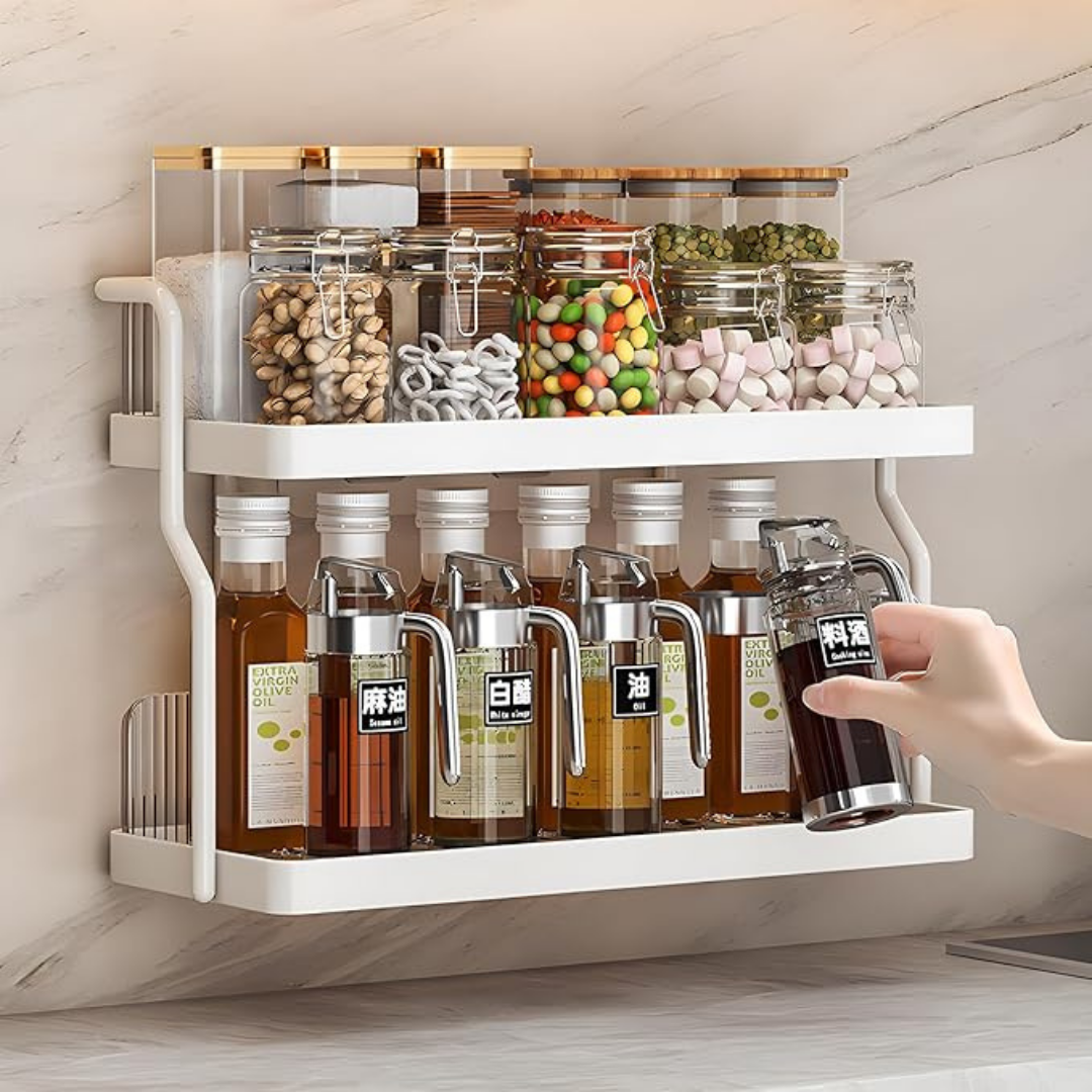 Spice Rack Kitchen Shelf