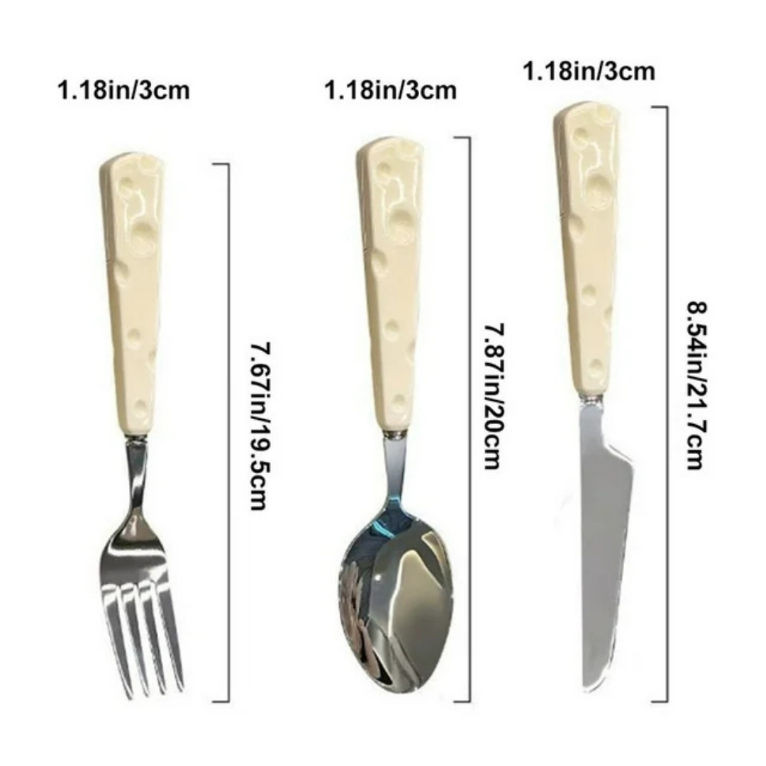 High Color Value Ins Hot Selling 3 Pcs Cutlery Set