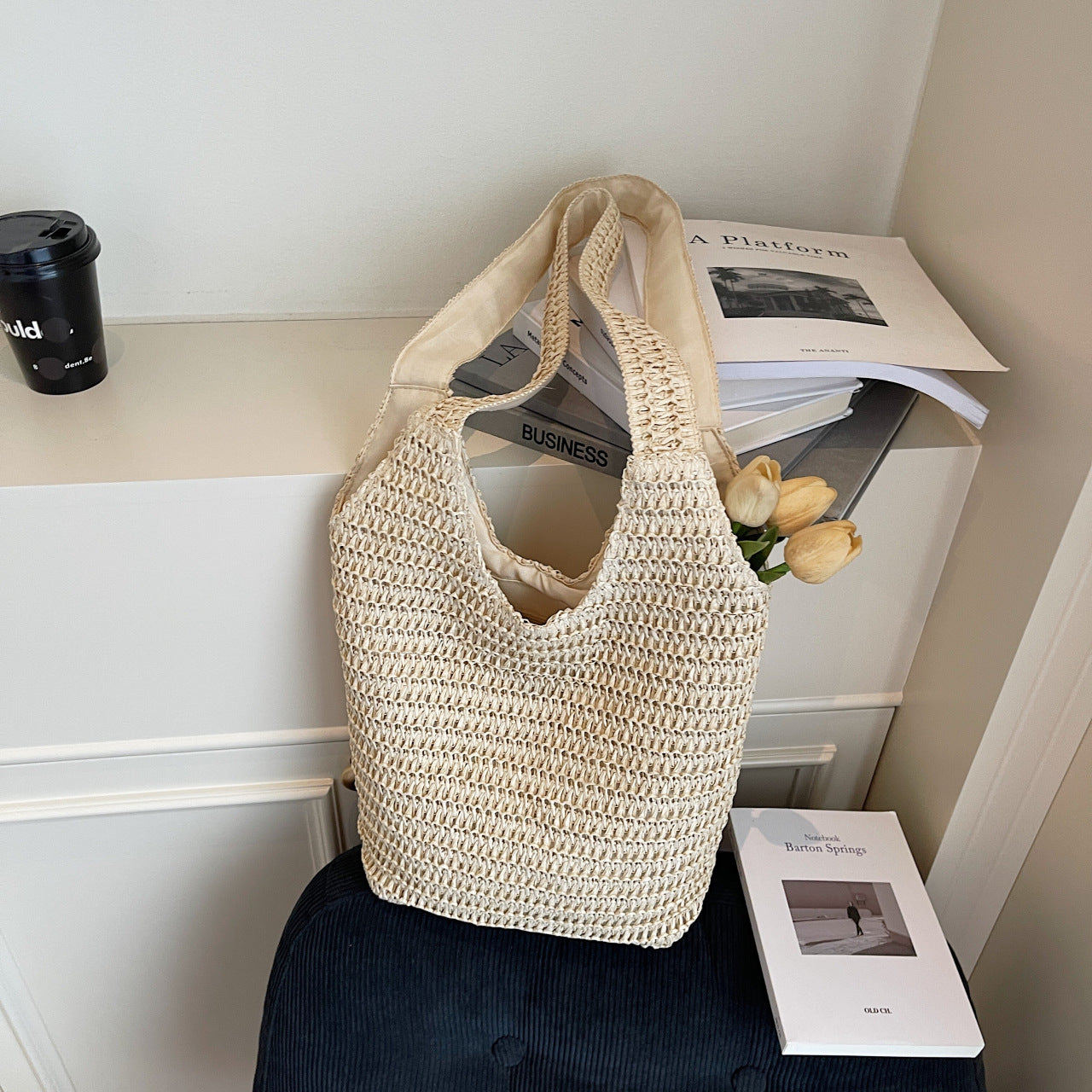 Shoulder Straw Bag