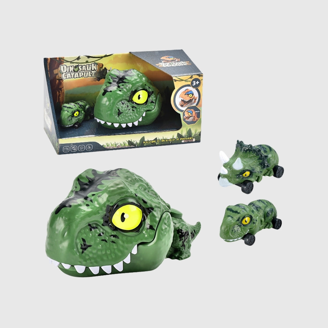 Simulation Dinosaur Catapult Car