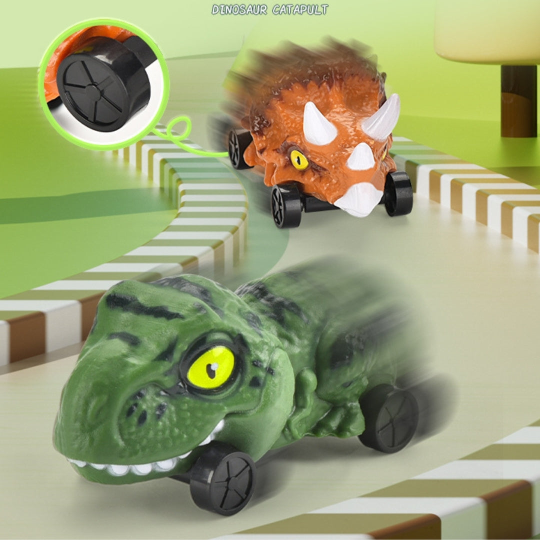 Simulation Dinosaur Catapult Car