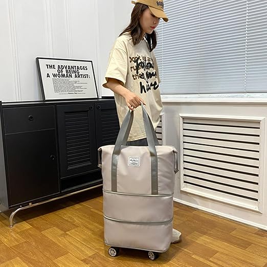 Large Capacity Swivel Wheel Travel Bag