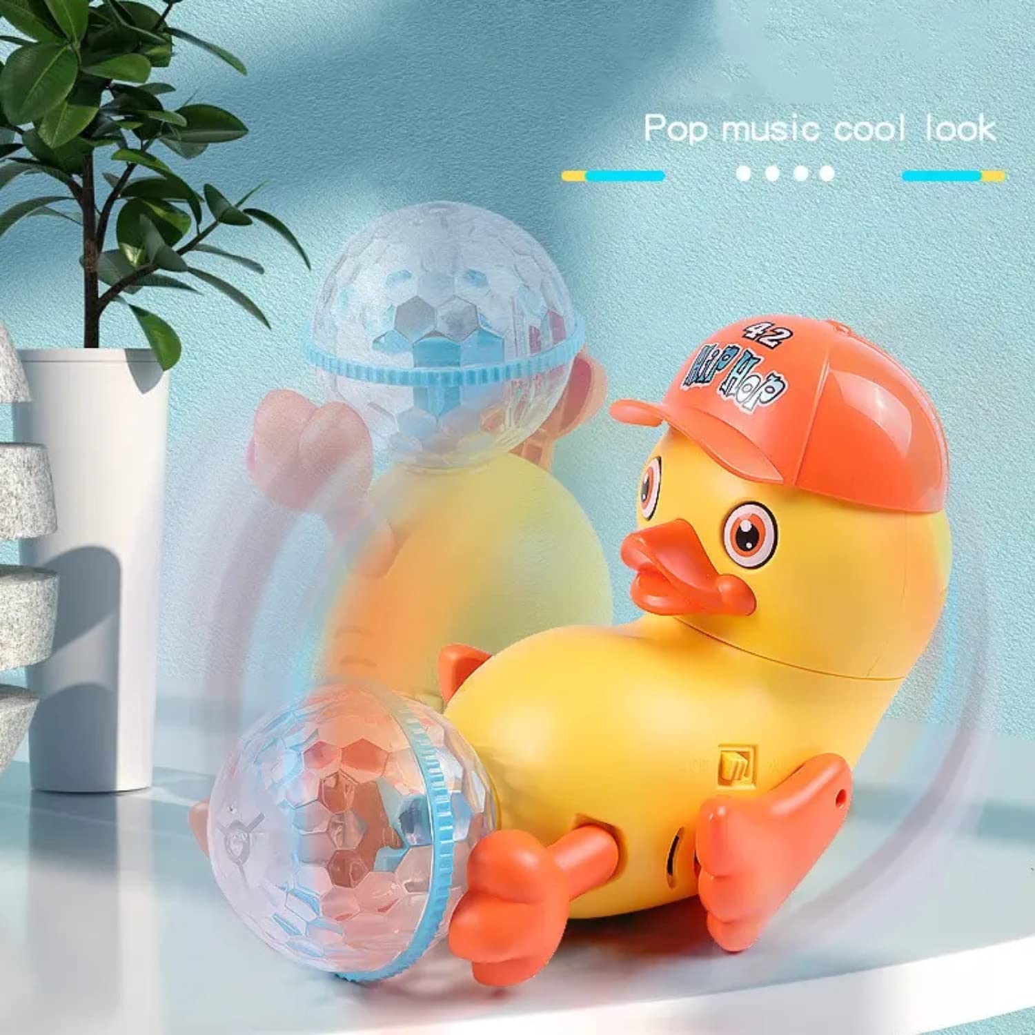 Toy Top Ball Rotating Duck