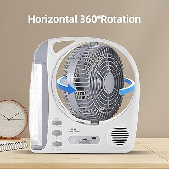 8-inch Solar USB Charging Fan