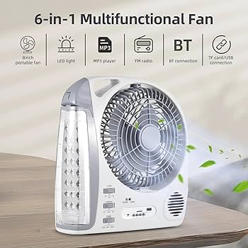 8-inch Solar USB Charging Fan