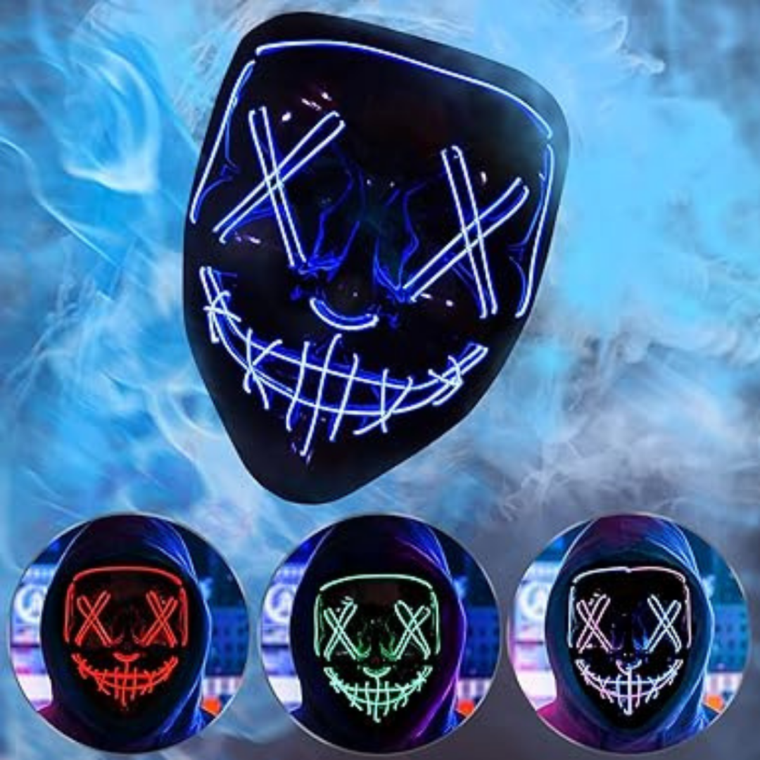 LED Luminous Black V Mask