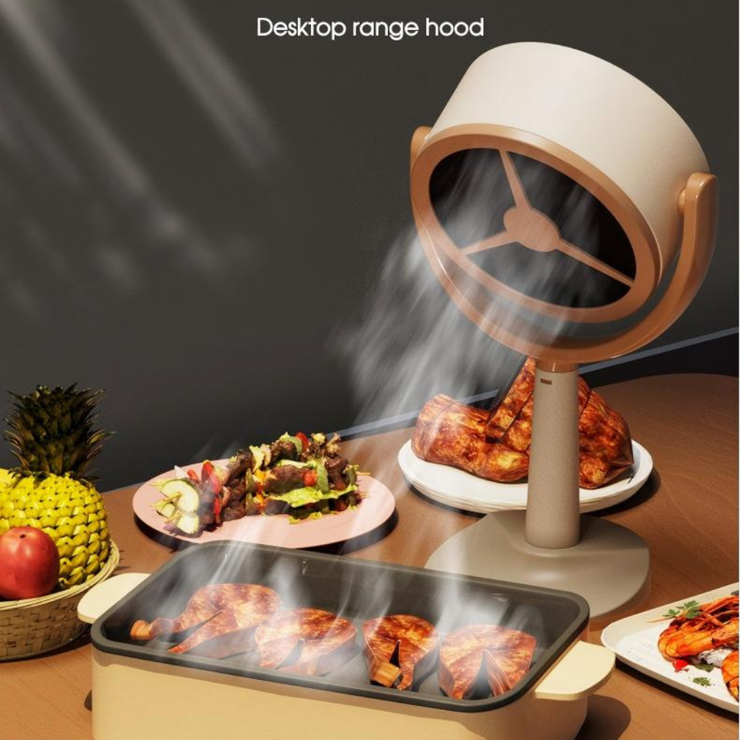 Mini desktop range hood