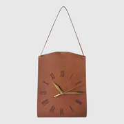 PU leather wall clock