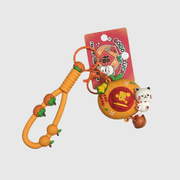 Lucky Fortune Orange Cat Keychain