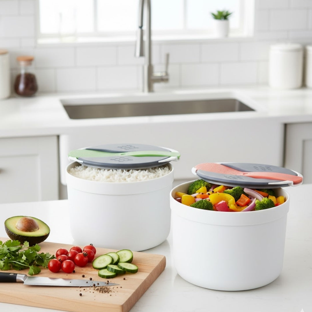 Microwave Steamed Rice Pot 2L