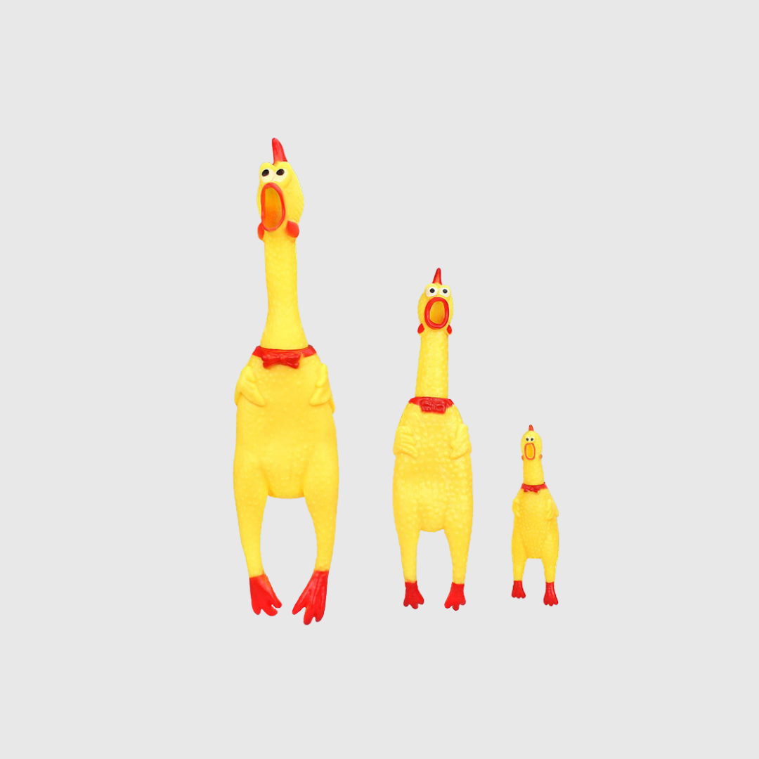 Chicken yellow rubber squeeze