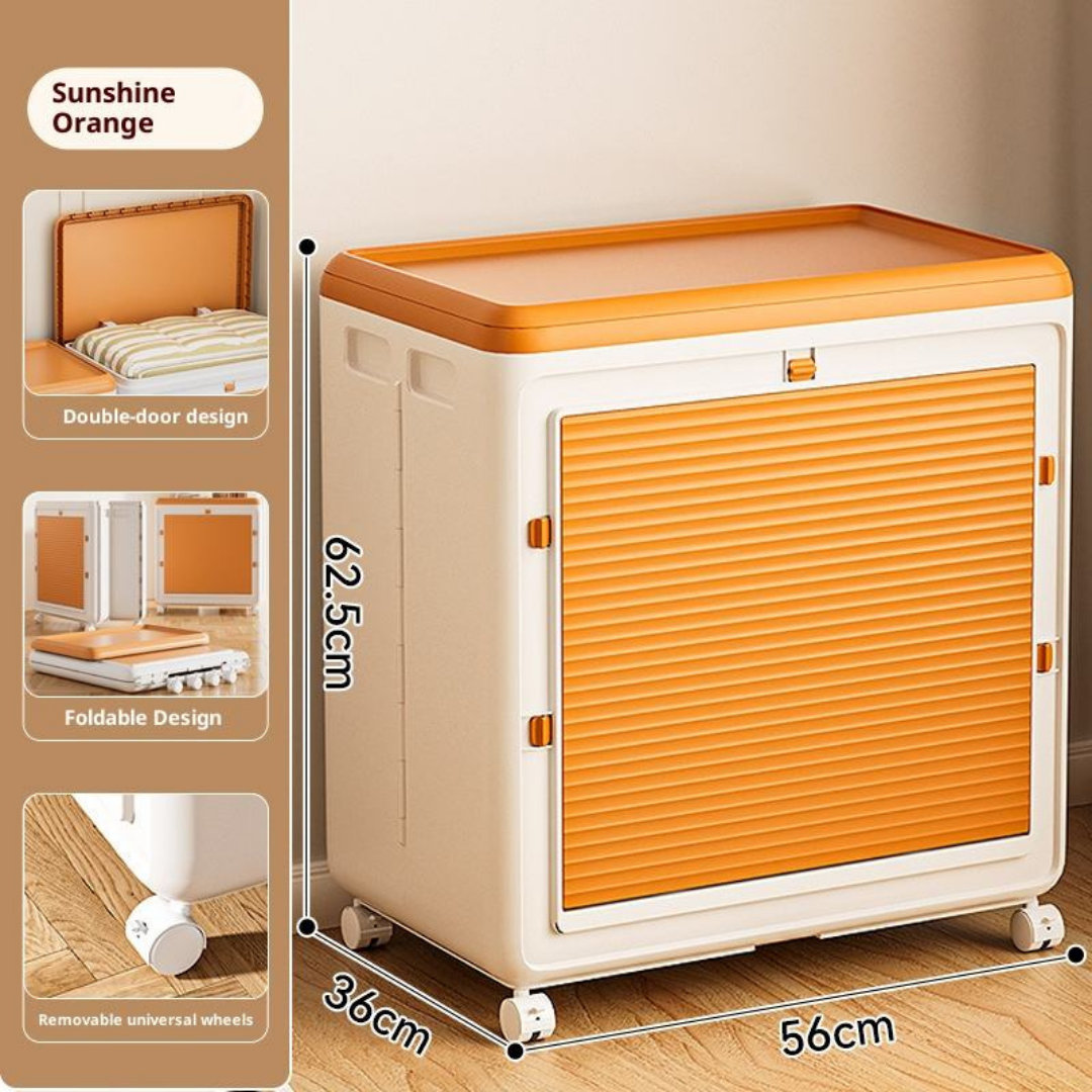 Folding Storage Box With Pulleys