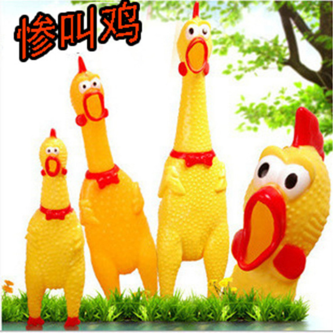 Chicken yellow rubber squeeze