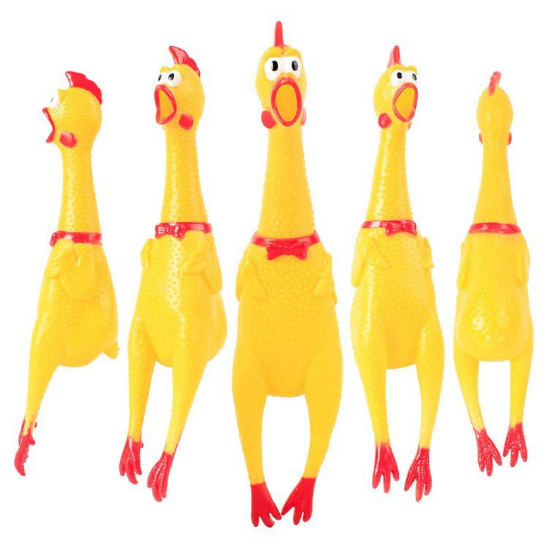 Chicken yellow rubber squeeze
