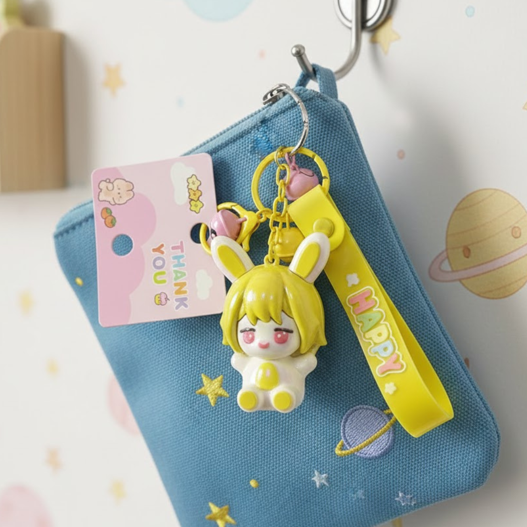 Rabbit Girl Four Color Pendant