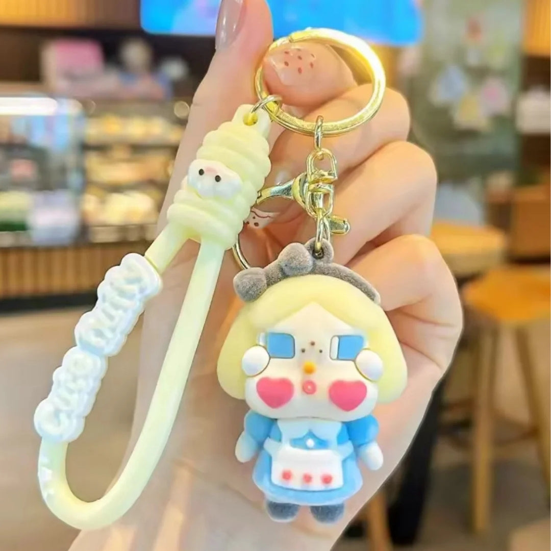 Flocked Crying Baby Pendant