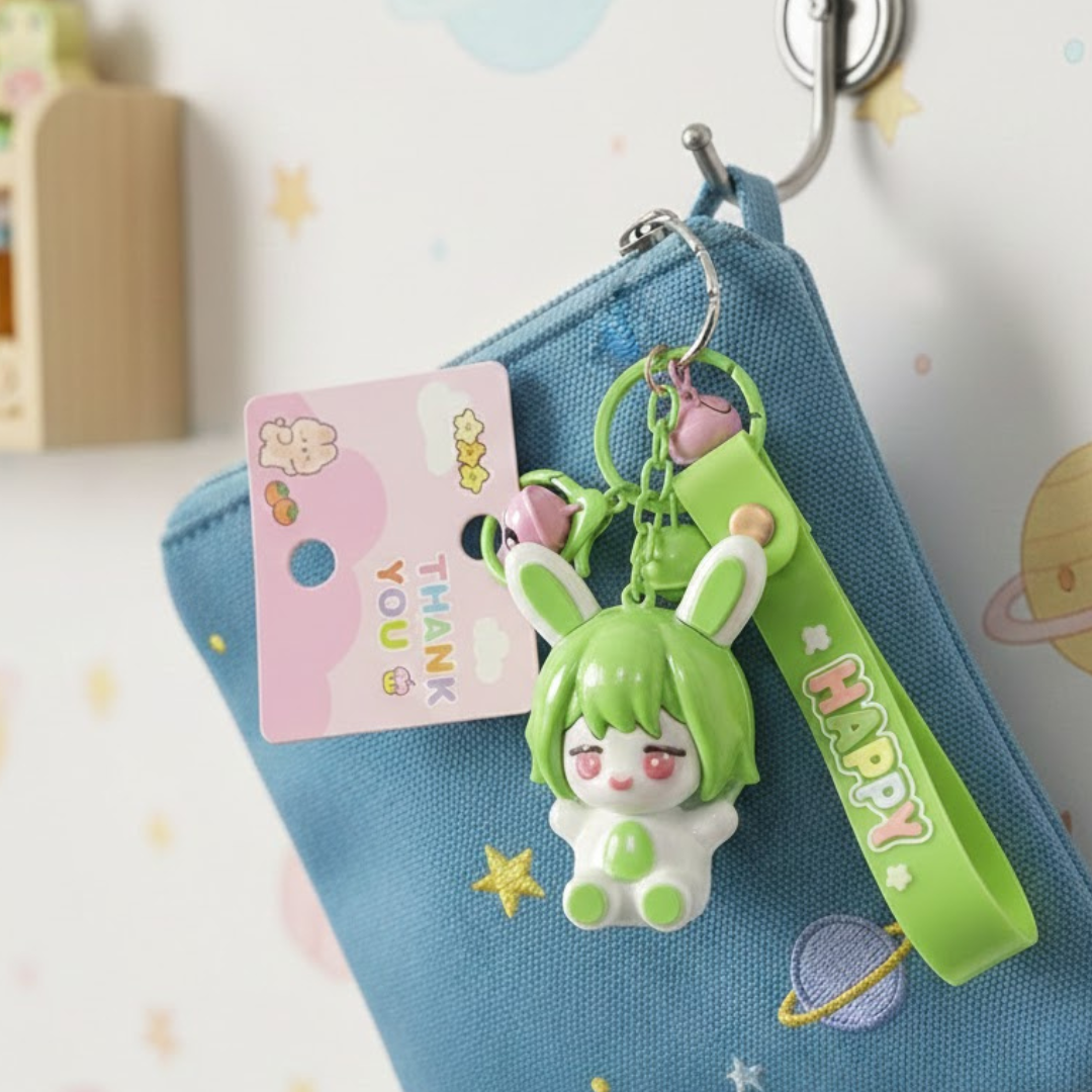 Rabbit Girl Four Color Pendant