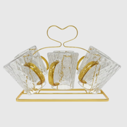 Ribbed Mug 350ml + Heart Stand