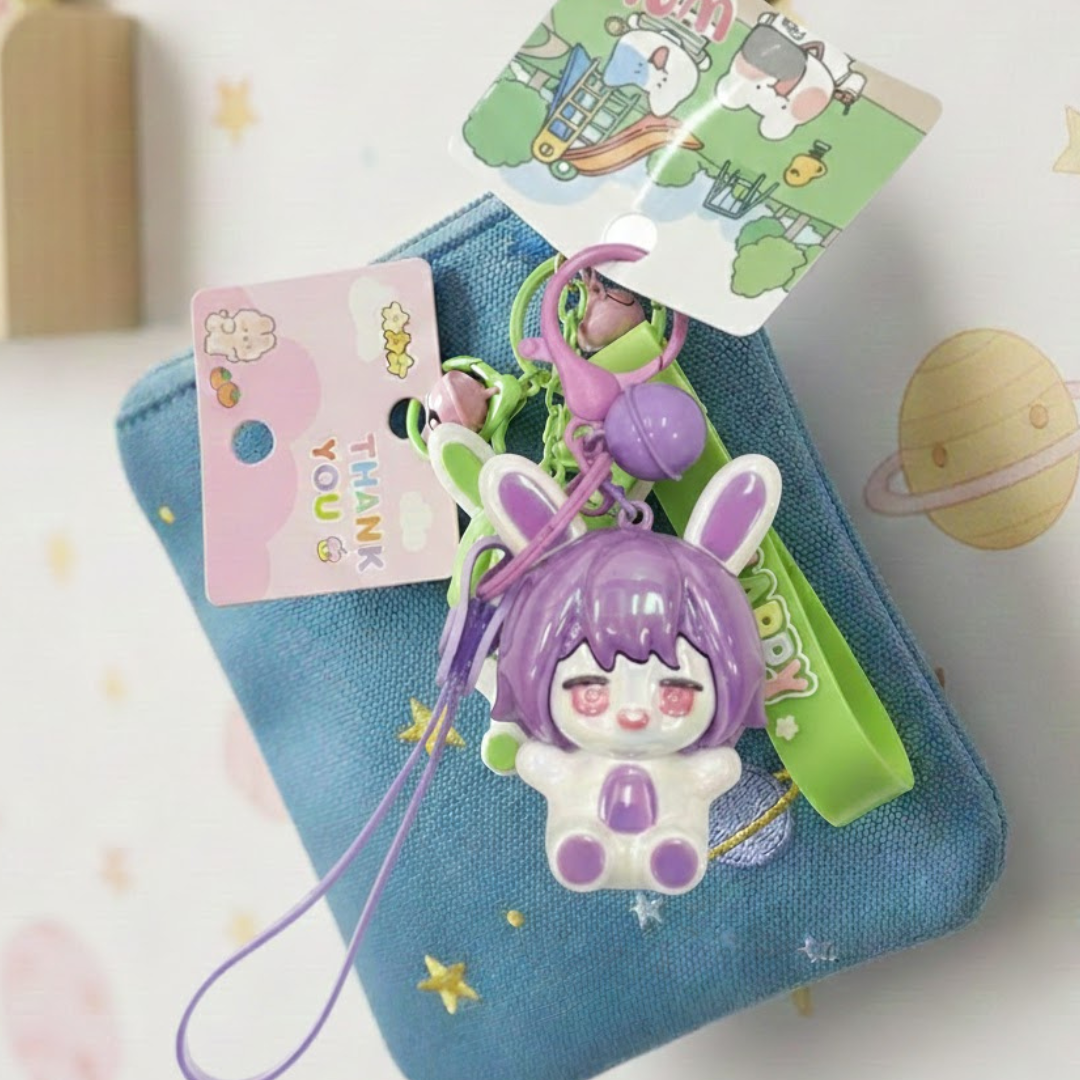 Rabbit Girl Four Color Pendant