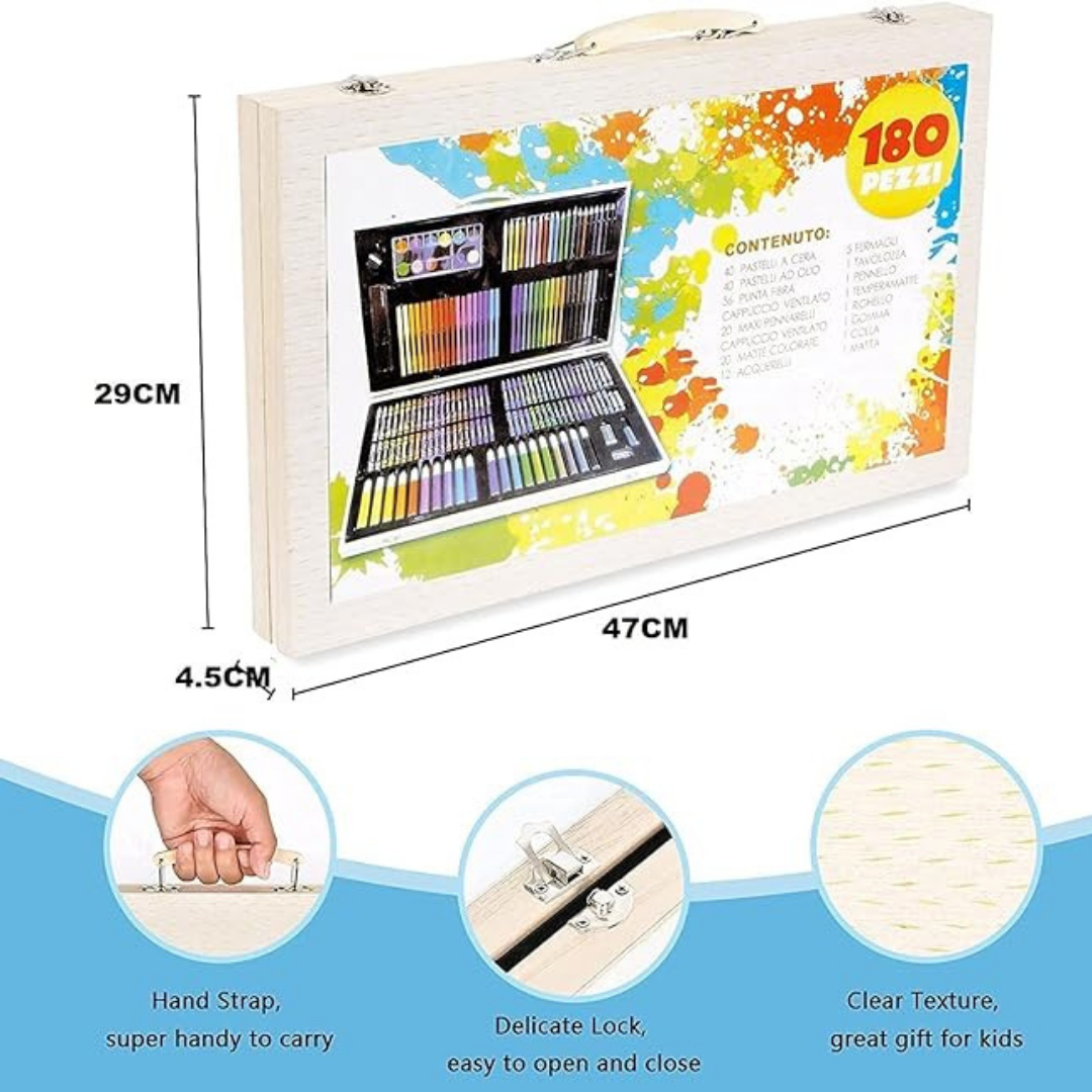 180-pcs Set Of Children's Watercolor Pencils