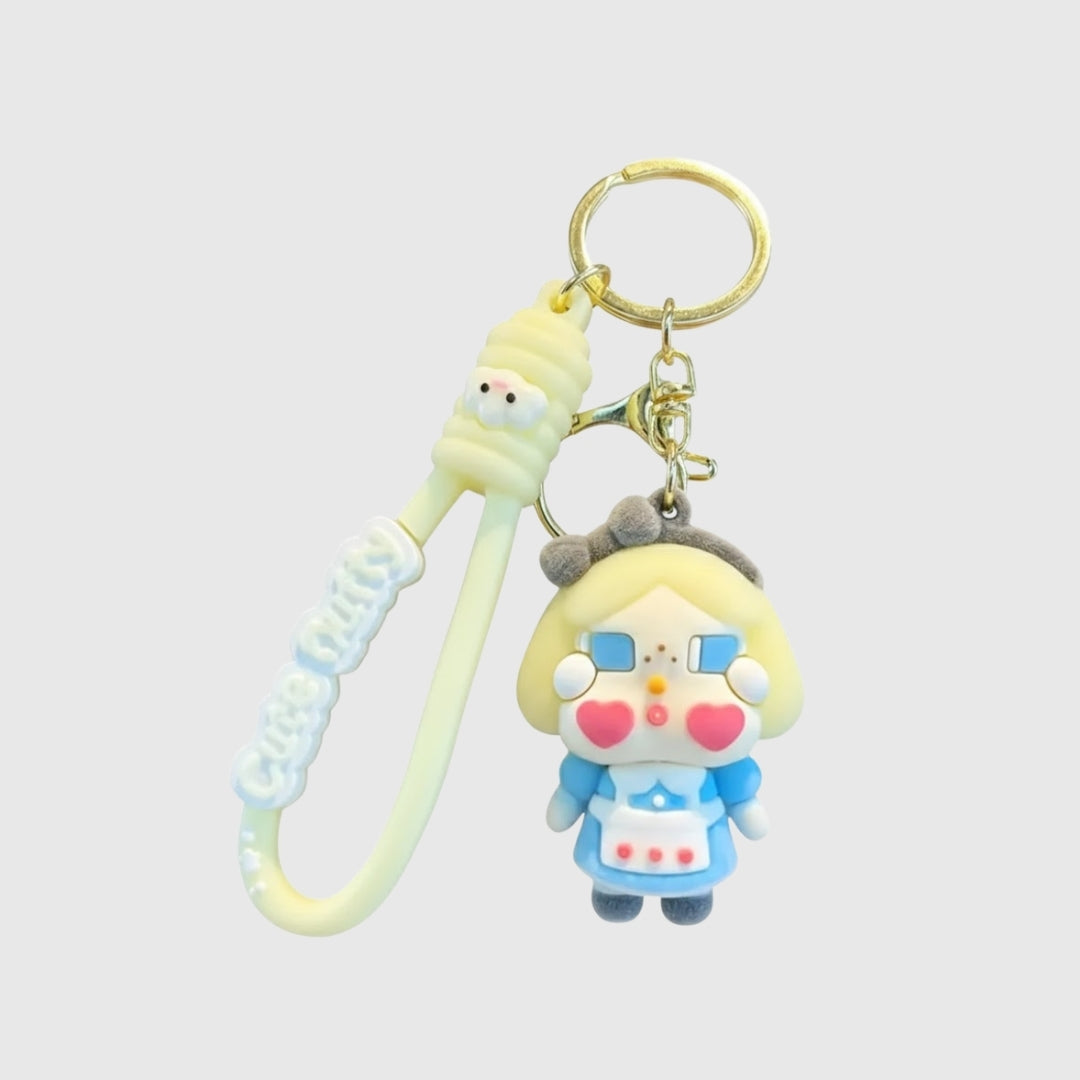 Flocked Crying Baby Pendant