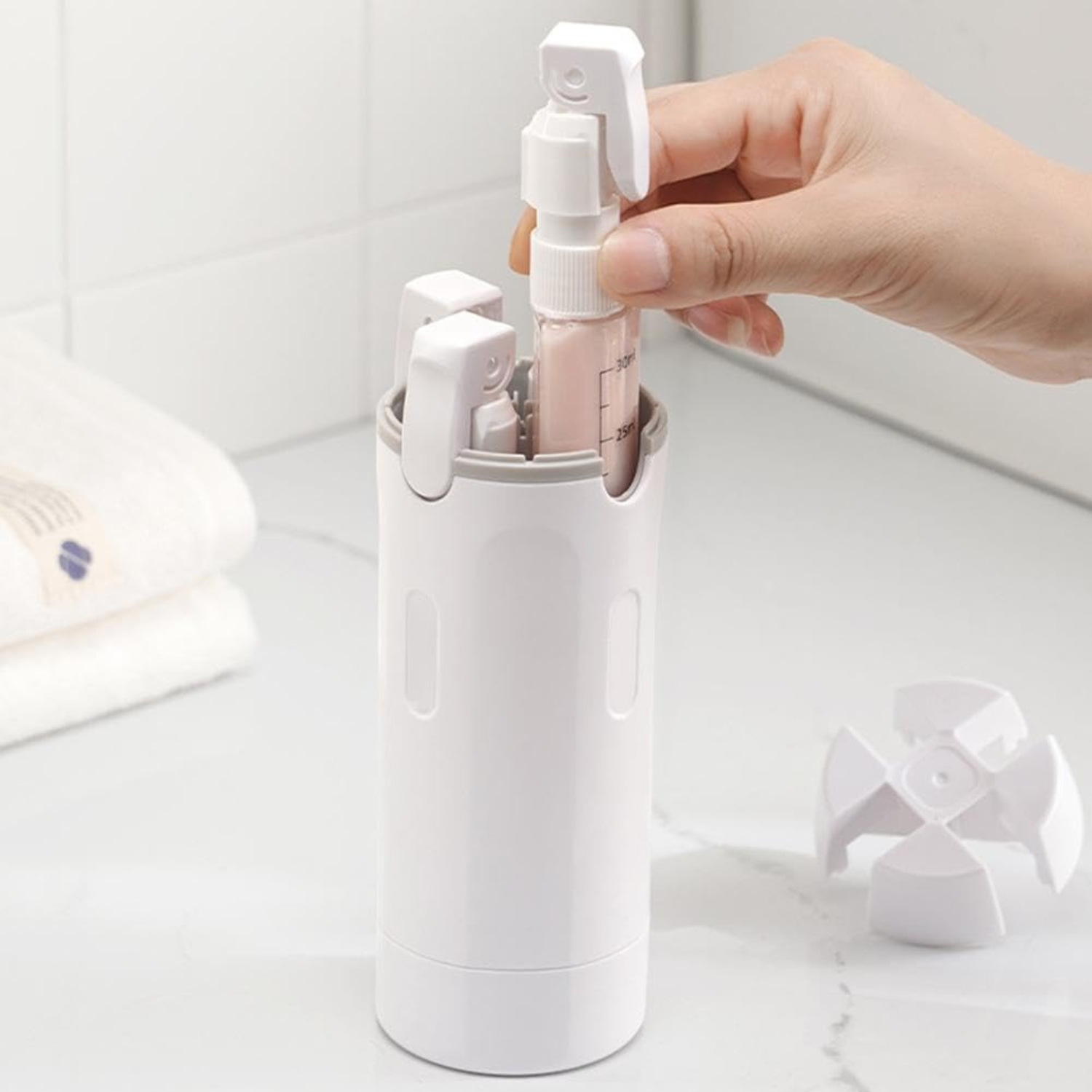 4In1 Travel Bottle Dispenser
