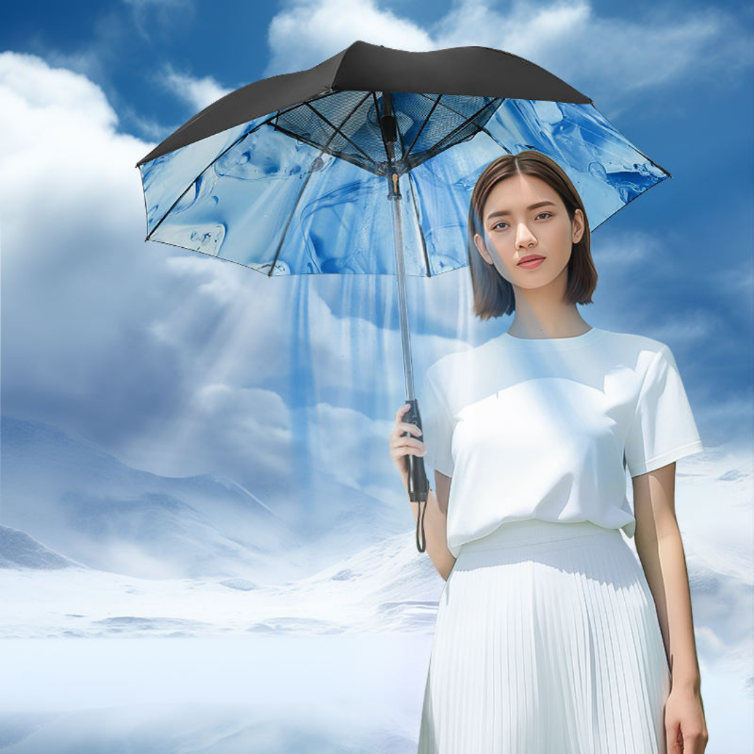 Electric Fan Spray Umbrella