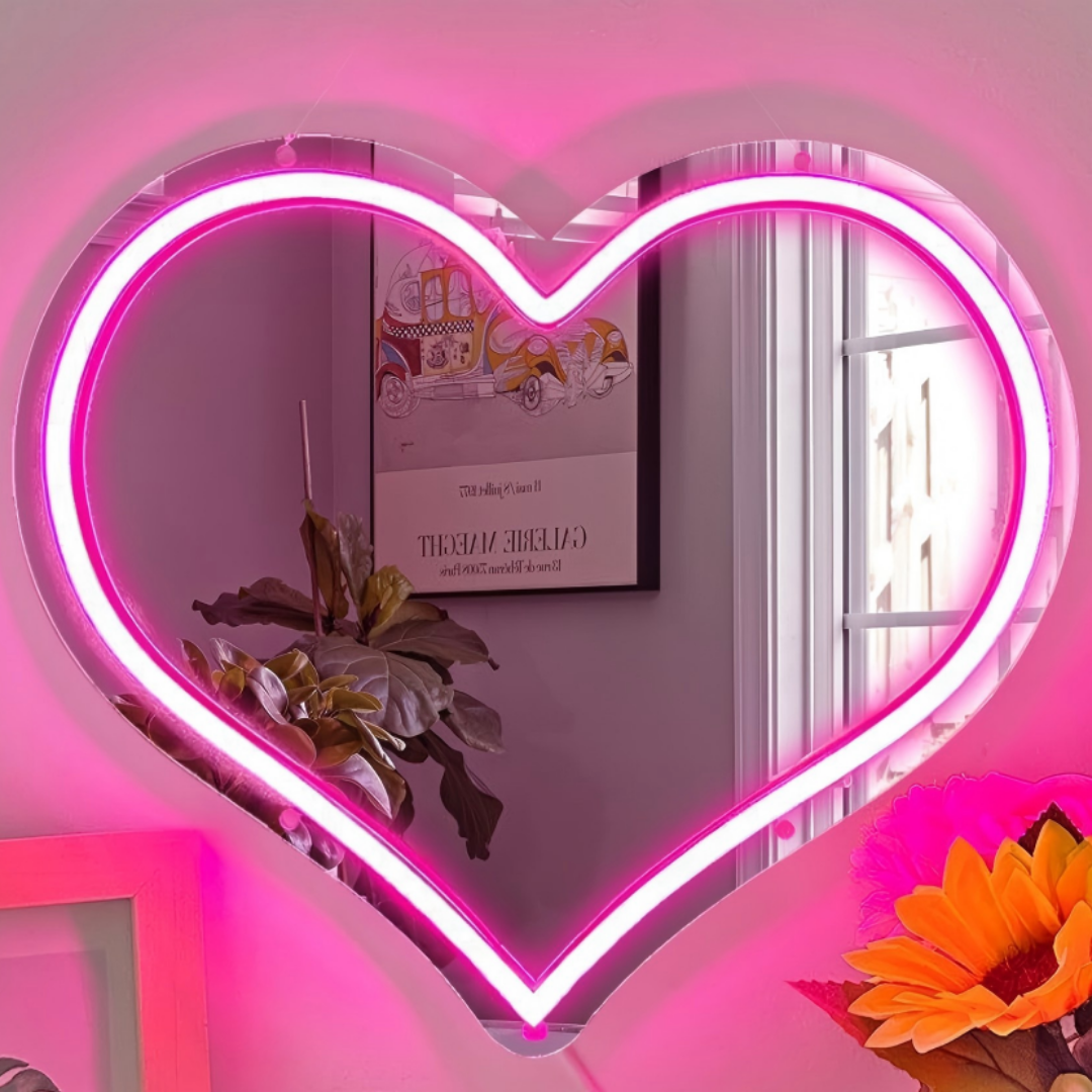 Heart Shape Makeup Mirror
