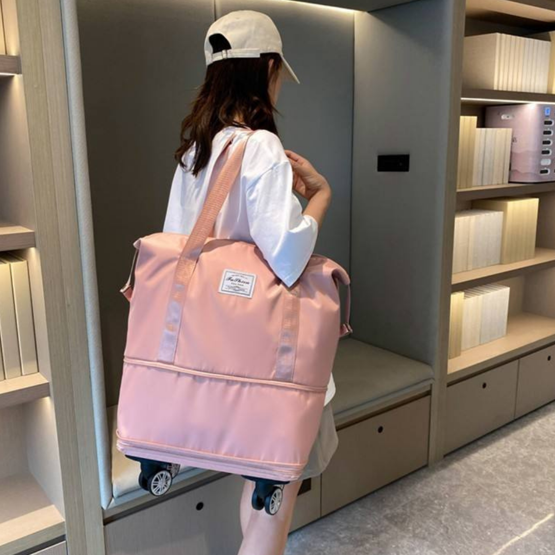 Large Capacity Swivel Wheel Travel Bag