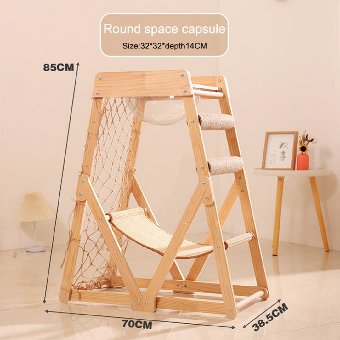 Climbing Cat Net Round Space Pod Design - 84.35
