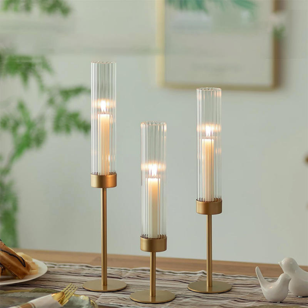 Three-Piece Candle Holder Set