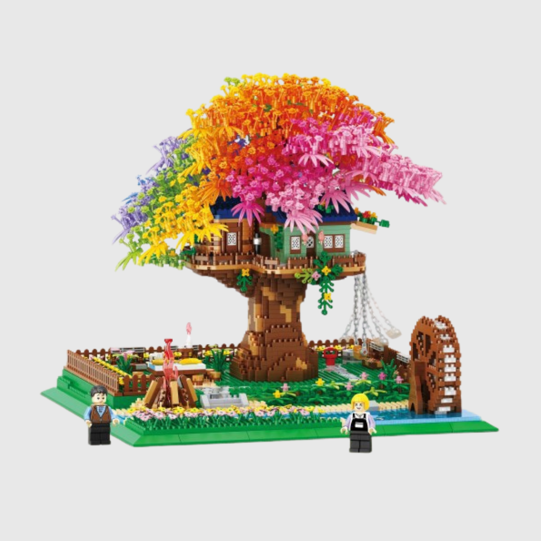 Building Block Rainbow Tree House