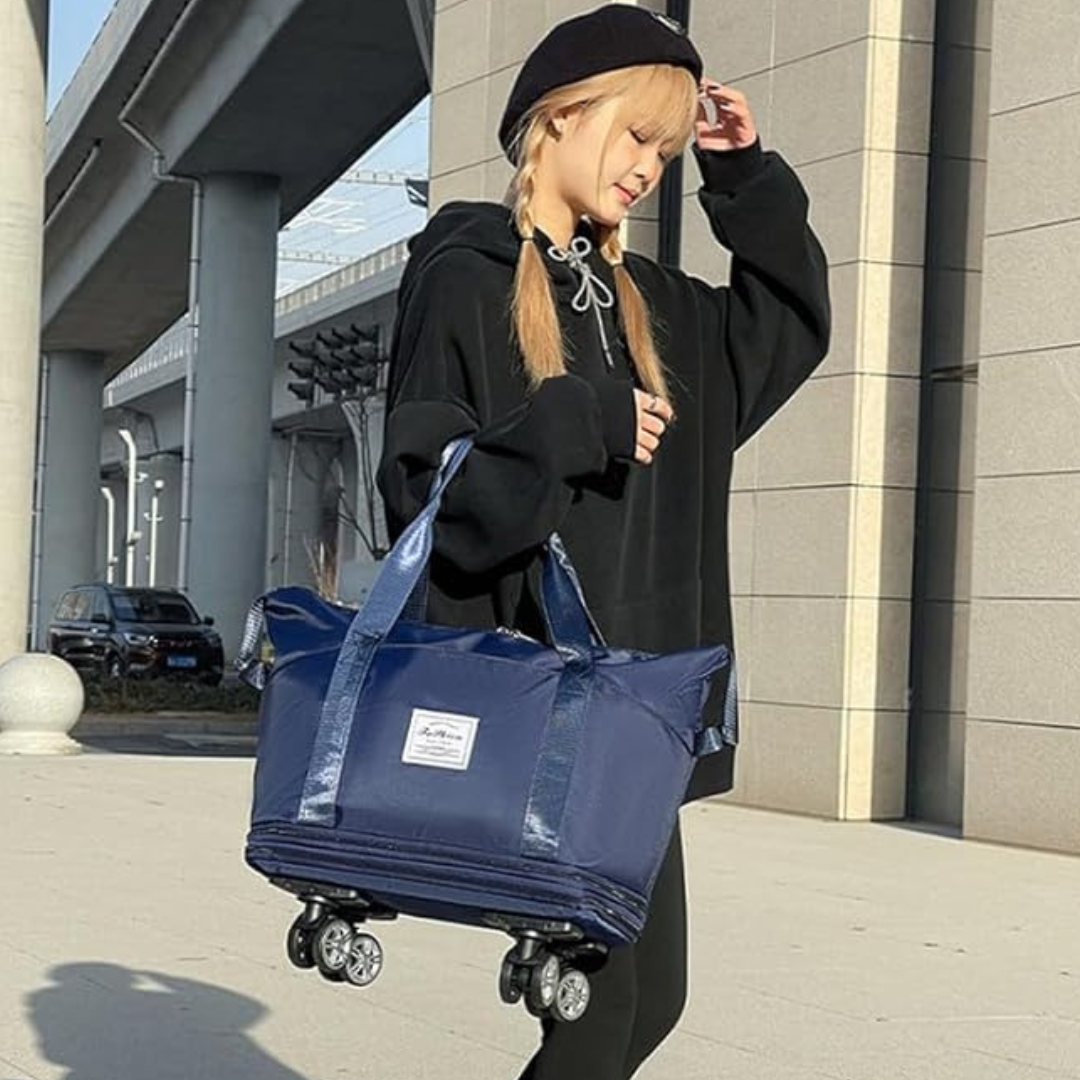 Large Capacity Swivel Wheel Travel Bag