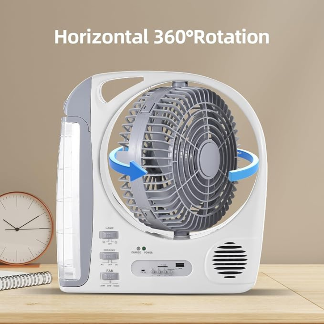 8-inch Solar USB Charging Fan