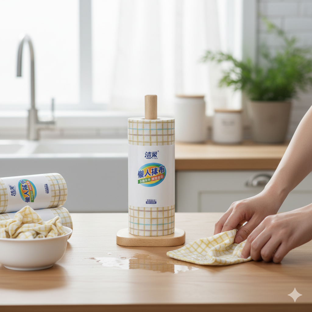 Wooden Small Flower Short Lazy Rag Storage Bracket