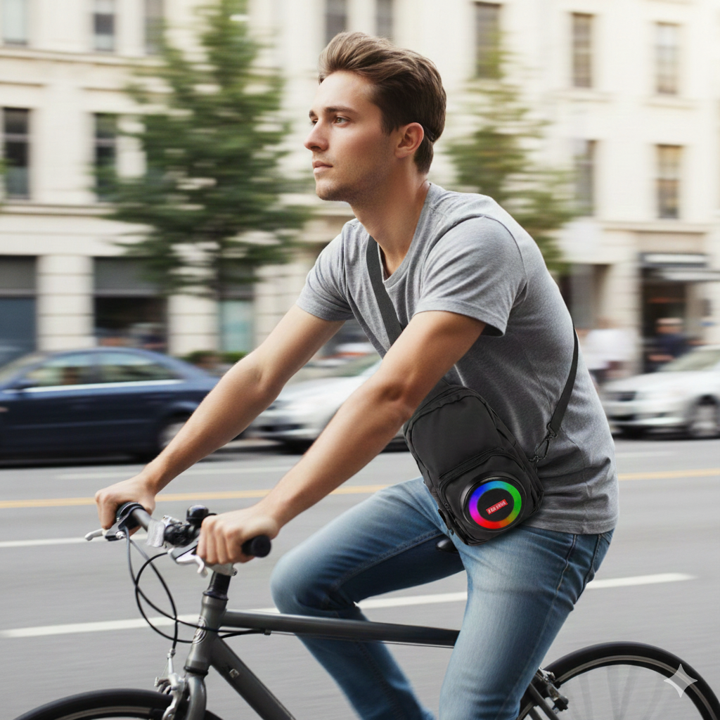 Multi-function backpack bluetooth speaker