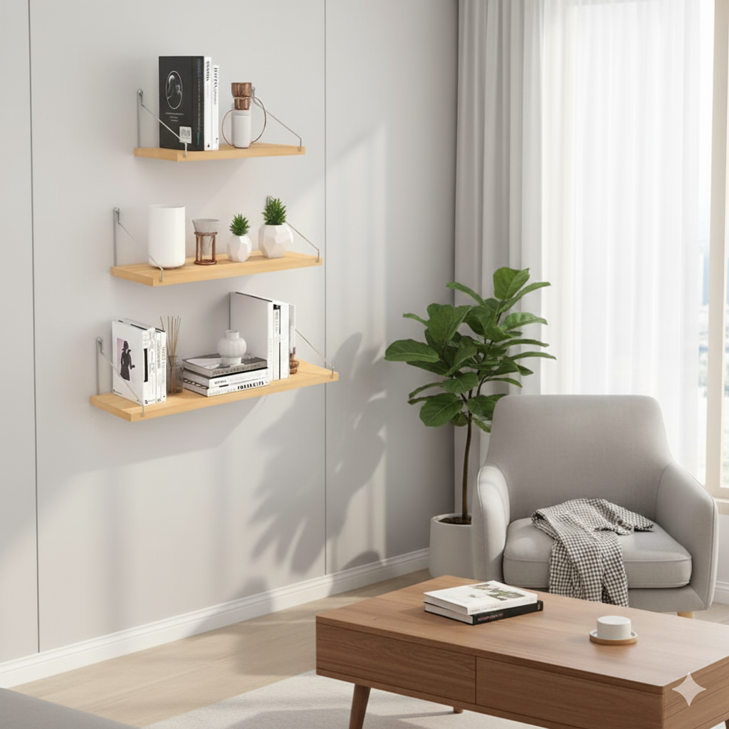 Wall Wooden Shelf