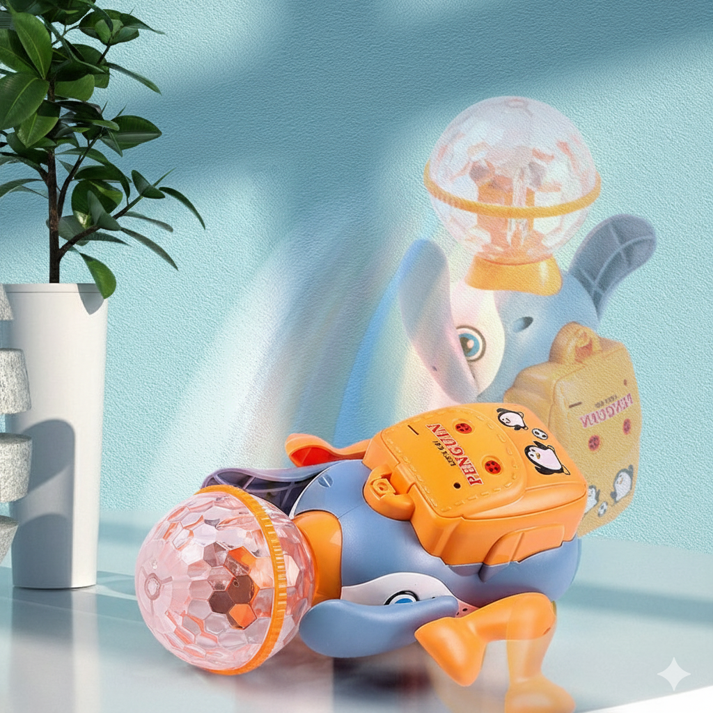 Toy Top Ball Rotating Duck