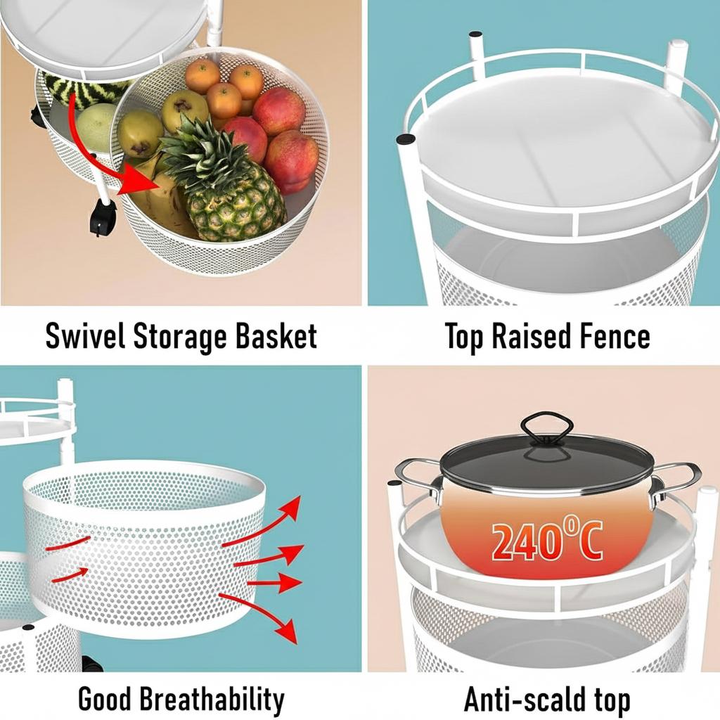 Rotating Shelf - 5 layers