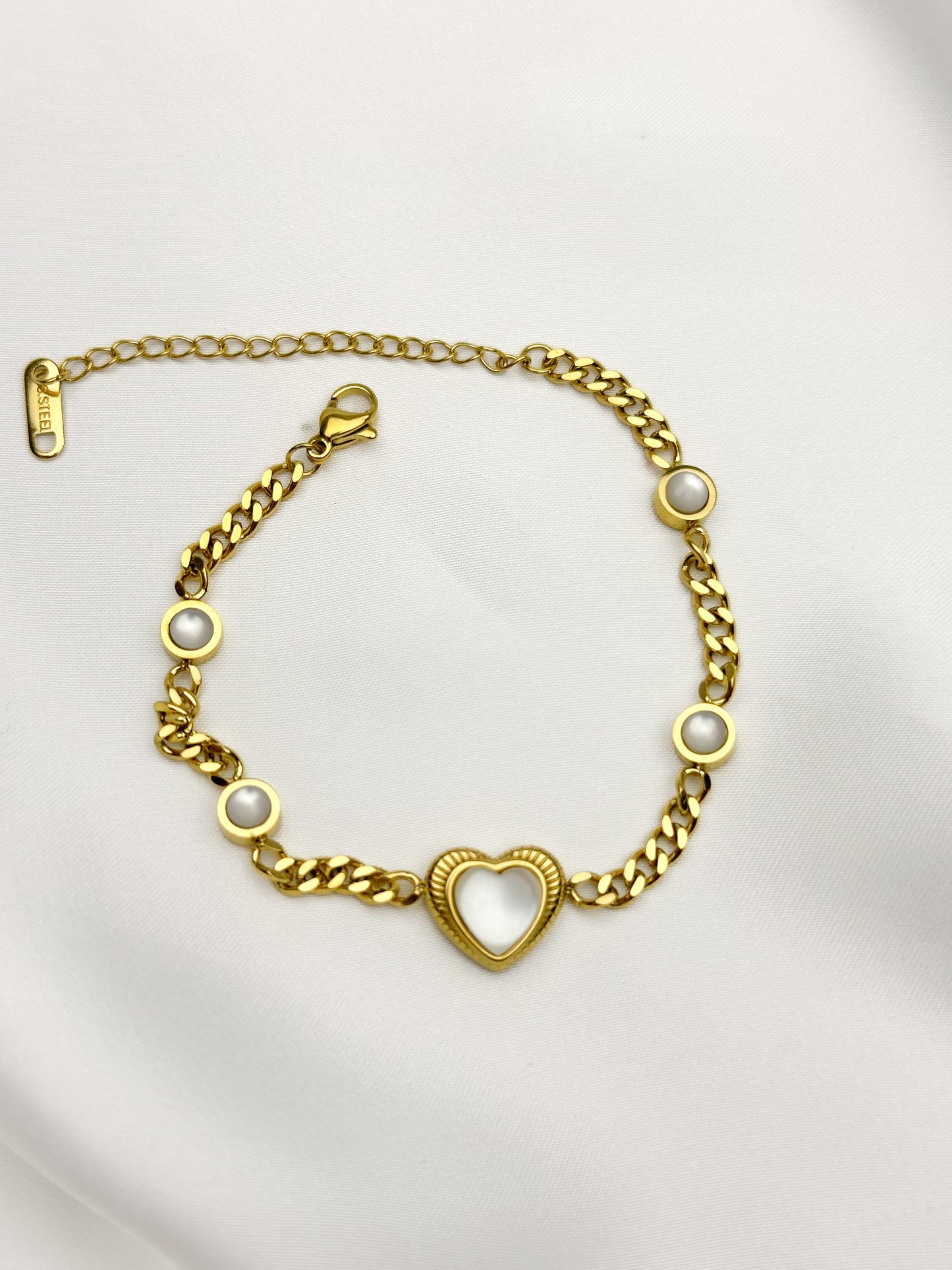 Pulsera VIDA | Dije de corazón