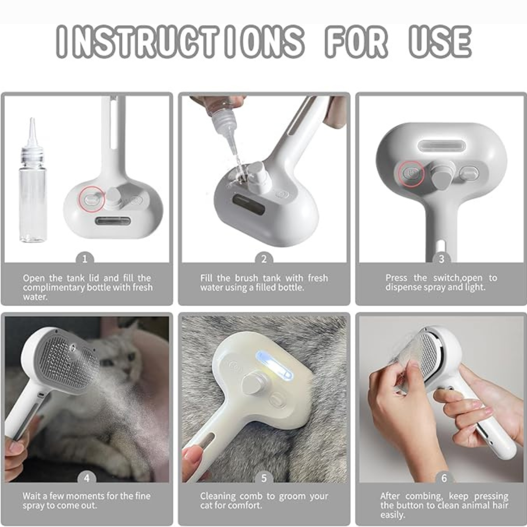 Pet Spray Comb Massage Comb
