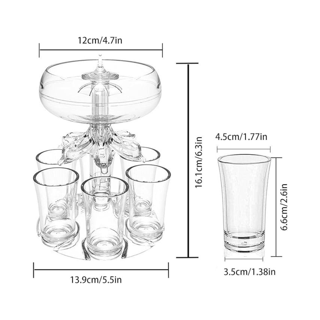 Rotatable Plastic Bucket With 4Cups