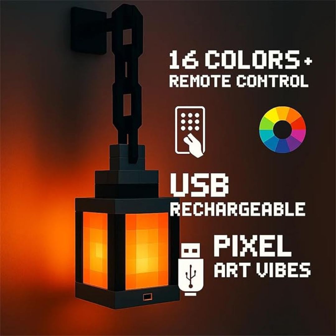 Pixelated Lantern Night