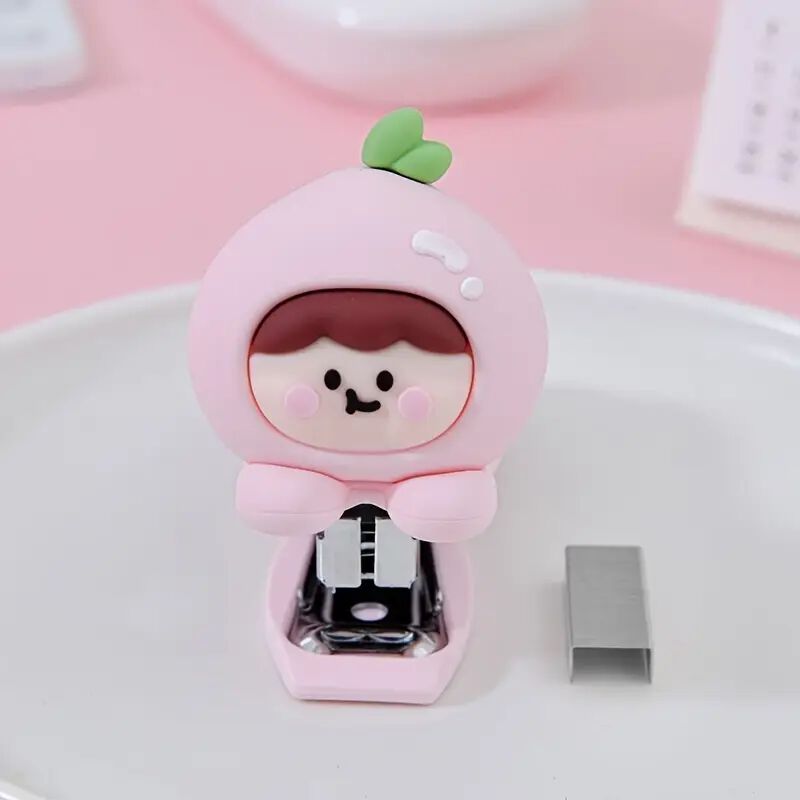 Peach Stapler