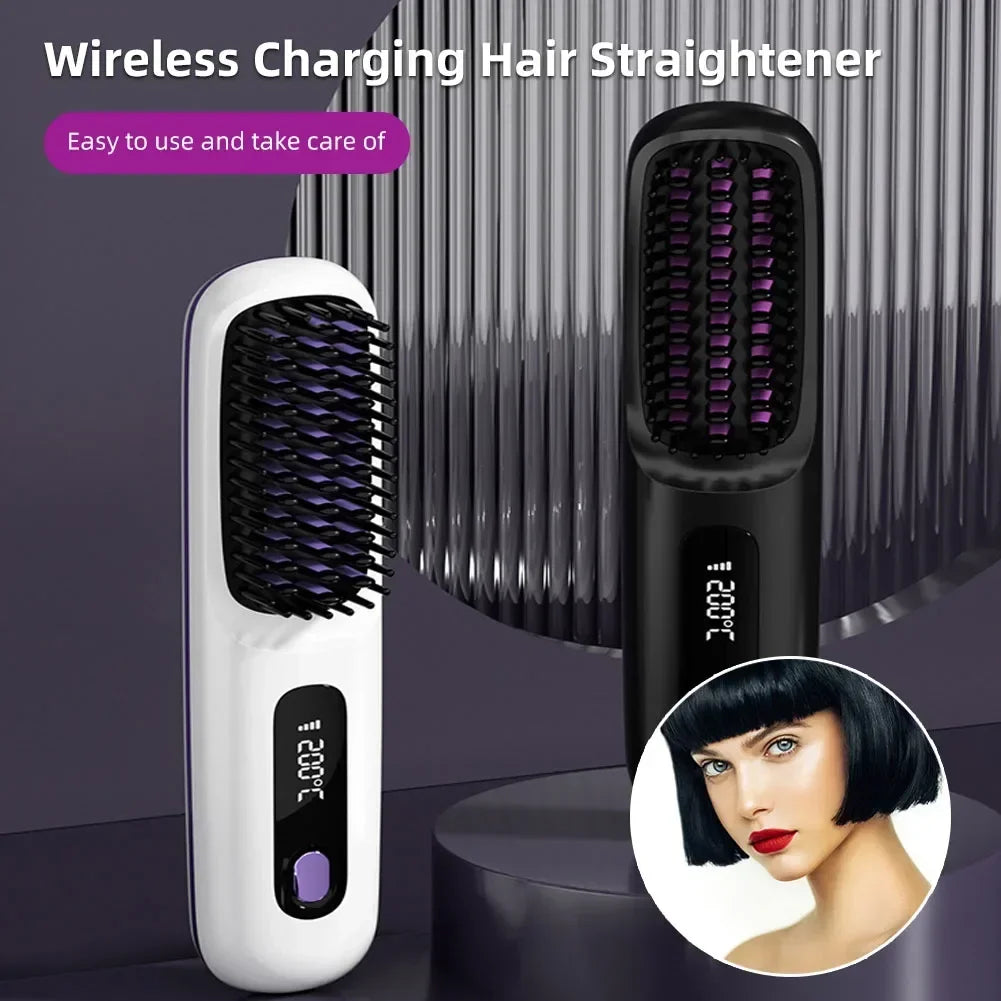 Iron Hair Straightener Brush