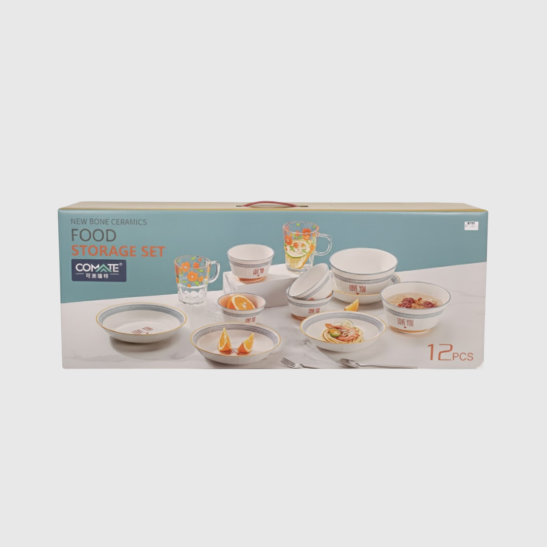 New Bone China 12-Piece Set