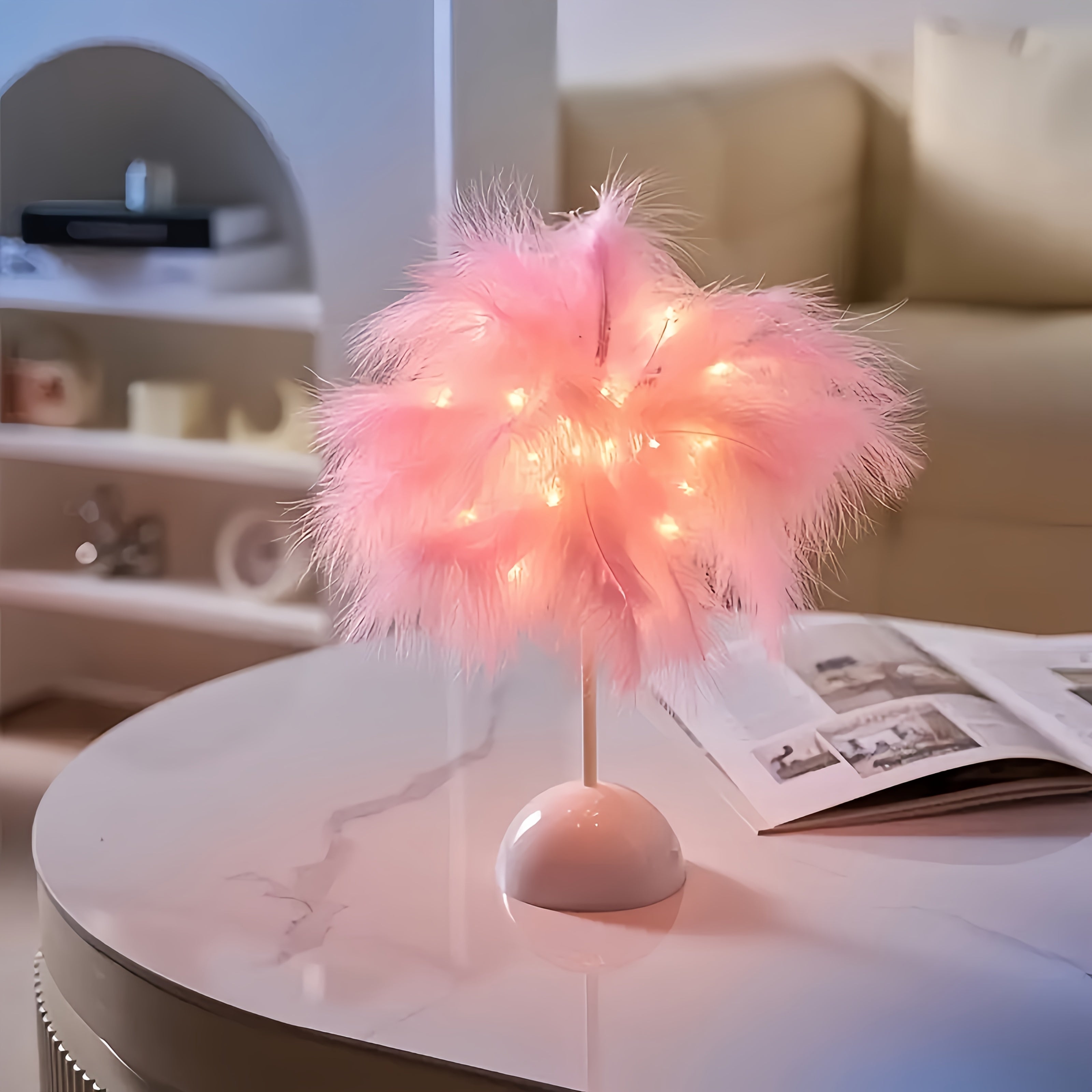 Feather Lamp